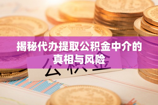 临川揭秘代办提取公积金中介的真相与风险