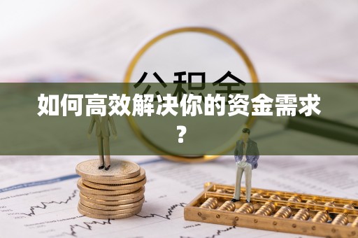 临川如何高效解决你的资金需求？